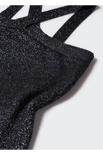Mango Teen Black Sweater Vest for Kids