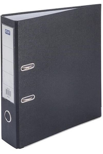 KRAF Folder Plastic A4 Lat Negru 10 Bucăți