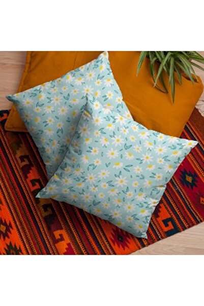 ALAMODECOR Set decorativ de 2 huse pentru perne | Set de cu imprimeu huse pentru perne