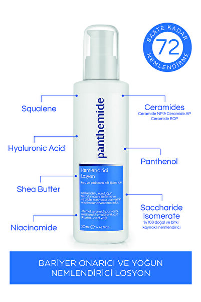 Panthemide Yoğun Nemlendirici Losyon 72 Saat Seramid Ve Hyalüronik Asit Içeri...
