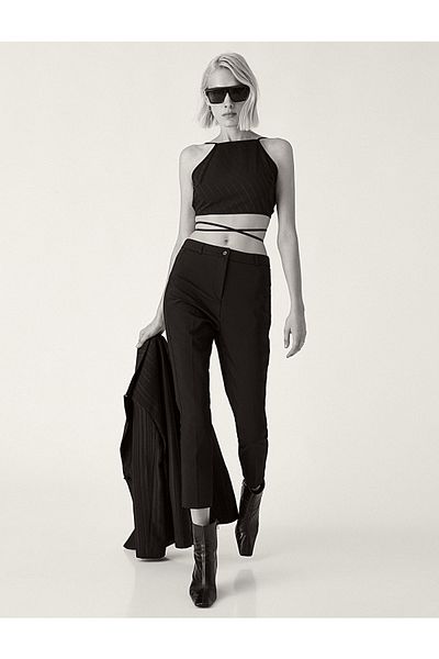Koton High Waist Basic Trousers