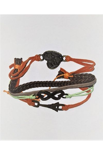 MONİCATİME Multiple Leather Bracelet Unisex (surprise Patterns)