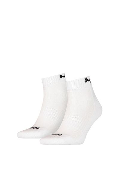 Puma Ανδρικές λευκές κάλτσες με μαξιλάρια (2 πακέτο)