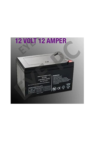 EYE PC 12 Volt 12 Amper Motorsiklet Akü Aküsü Şarj Edilebilir