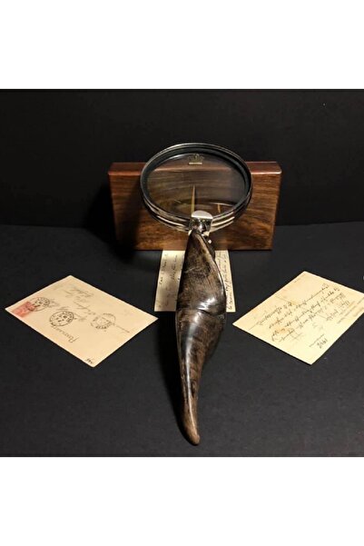 hediyeconcepti Спеціальна лупа з роговим руків'ям