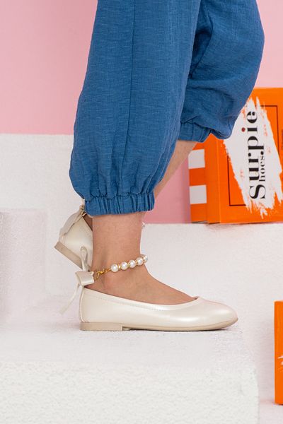 Surpie Shoes Balerini pentru copii cu perle - Balerini cu perle - Balerini ortopedici pentru copii