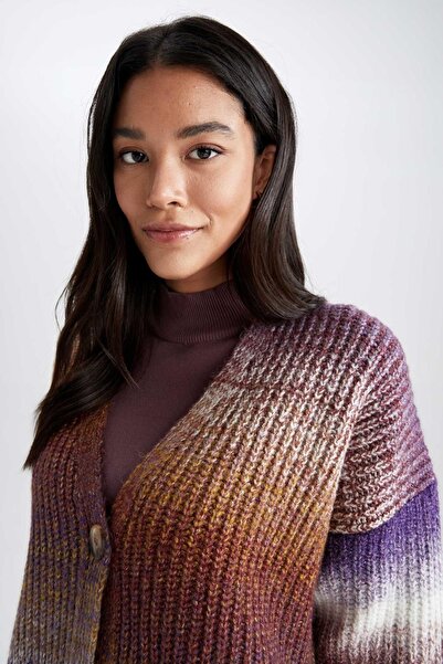 DeFacto Normál Fit V-nyakú kardigán