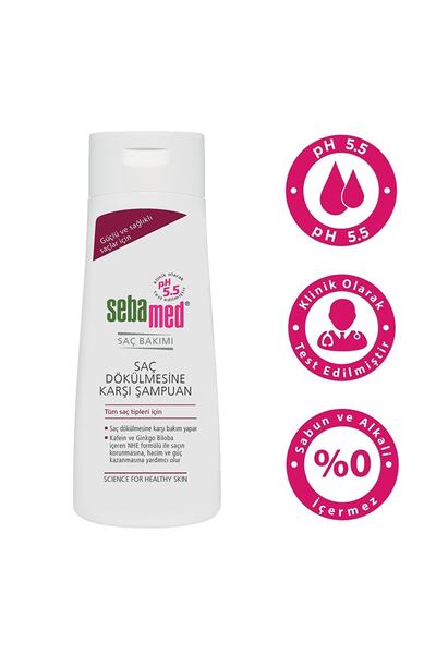 Sebamed Saç Dökülmesine Karşı Etkili Ph 5.5 Şampuan 400 ml. Tüm Saç Tipleri İçin