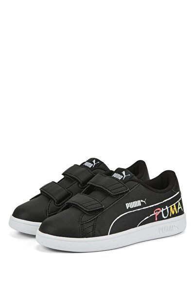 Puma Pantofi Smash V2 Home School Negru Unisex pentru copii