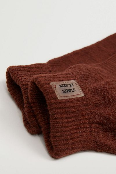 MANGO Kids Handschuhe in gebranntem Orange für Jungen