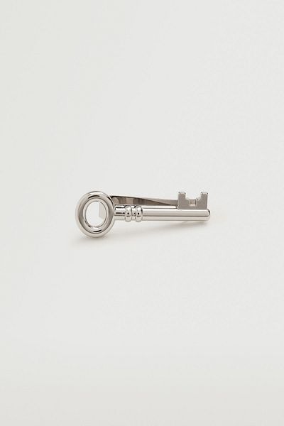 MANGO Man Men's Silver Colored Collar Pin