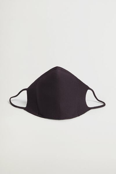 MANGO Man Erkek Gri Yüz Maskesi