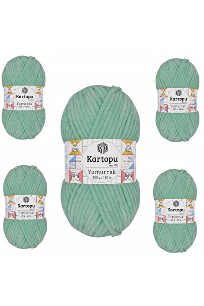 Kartopu 5 Yumurcak прежда за плетене K507 Нил зелено