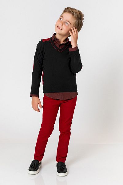 incity Pulover negru pentru baieti