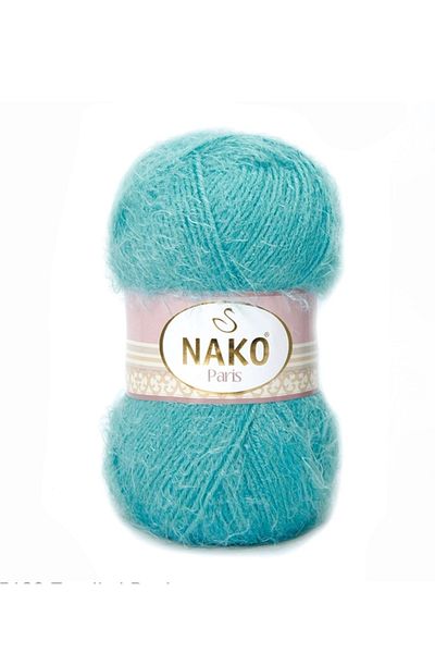 NAKO (5 τεμάχια) Paris 5498 Τυρκουάζ Πλεκτά Νήματα Γιλέκο Ζακέτα Μπερέ Σκέτο Πλεκτό Πλεκτό Νήμα