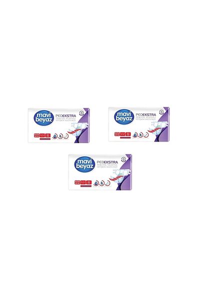 Mavi beyaz Pedekstra Textile Surface Adult Diapers with Tie Extralarge 90 Pieces 3 Packs