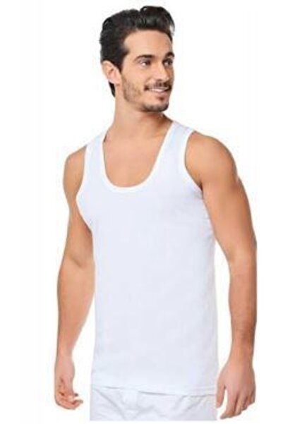 Sedef 5 Λευκά Ανδρικά Αθλητικά Ενδύματα με Κρεμάστρες