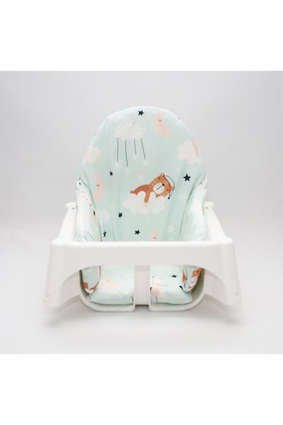 Dear Deer Love وسادة كرسي مرتفع بطبعة دب النعناع