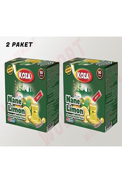 Koza Nane Limon Aromalı Tek Içimlik Içecek Tozu 2 Paket