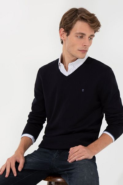 Pierre Cardin Ανδρικό πουλόβερ Navy Blue G021SZ0TK.000.1388586