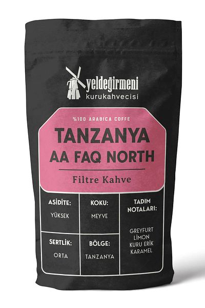 Yeldeğirmeni Kurukahvecisi Tanzanian AA Faq North Filter - 1000 gr Brown Color