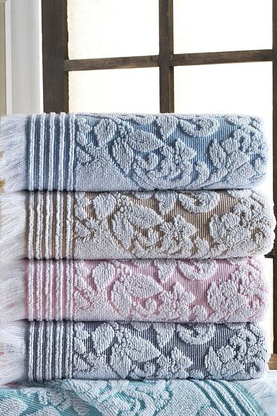 Riva Penta Set of 4 50x90 Cm Hand and Face Towels