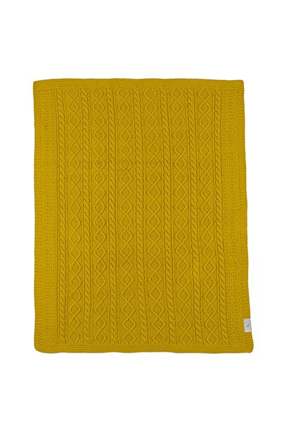 Gleam Atelier Yeni Doğan Triko Bebek Battaniyesi % 100 Pamuk 80*100 Cm