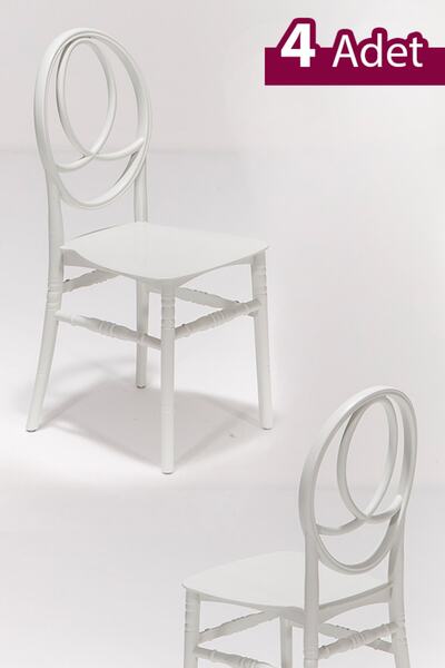 MOBETTO Phoenix Mutfak Sandalye -beyaz
