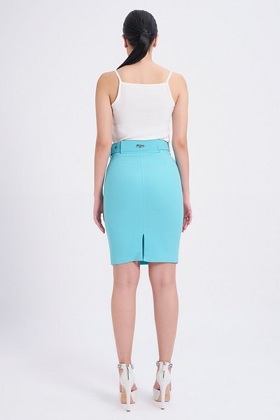 Balizza Blz-belted Over-the-Knee Skirt