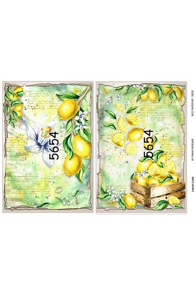 LİNEART Brass Decopage Paper La 5654
