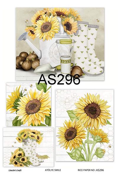 LİNEART Brass Decopage Paper La-as296