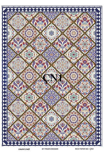LİNEART Brass Decopage Paper La-çn1