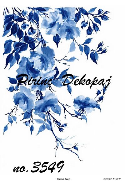 LİNEART Brass Decopage Paper La-3549