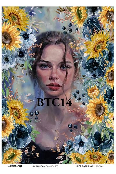 LİNEART Brass Decopage Paper La-btc14