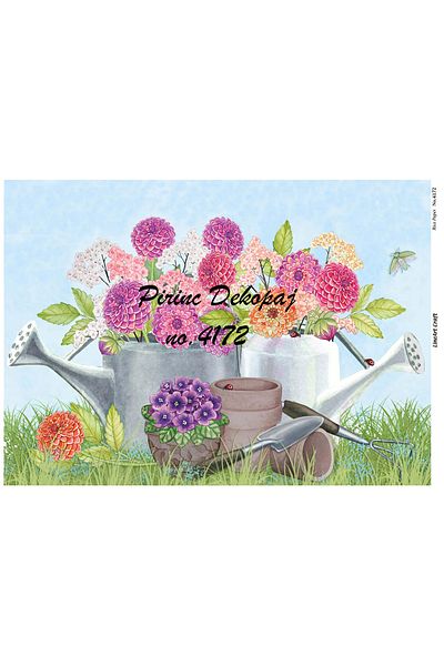 LİNEART Brass Decopage Paper La 4172