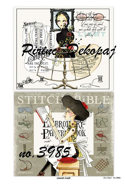 LİNEART Brass Decopage Paper La-3985