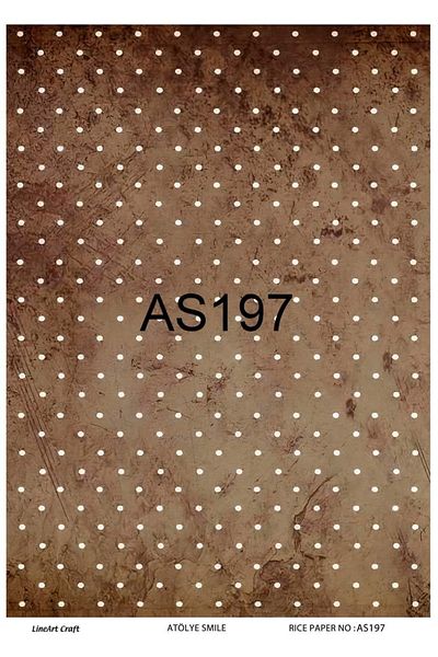 LİNEART Brass Decopage Paper La As197