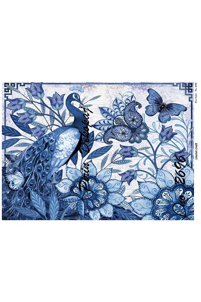 LİNEART Brass Decopage Paper La-2696