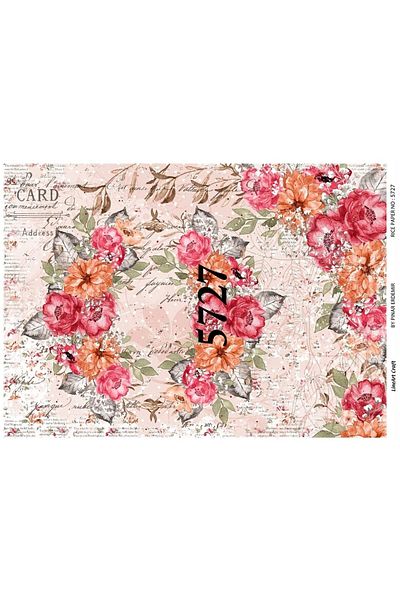 LİNEART Brass Decopage Paper La-5727