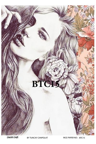 LİNEART Brass Decopage Paper La-btc15