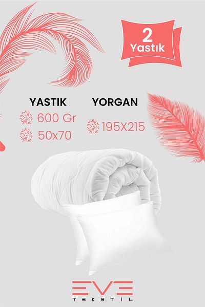 Eve Tekstil Eve Double Size Quilt Set 195Cmx215Cm