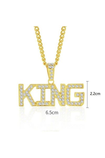 Schulzz King King Hip Hop Thug Life Gangster Unisex Necklace Chain
