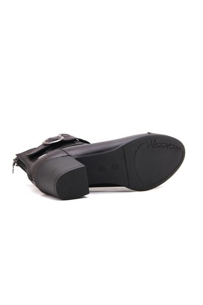 Mammamia D22kb-1525 Siyah Topuklu Bot