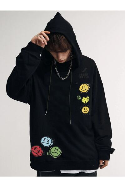 Yasolin Unisex emoji majica sa prilagođenim dizajnom Štampano Sa kapuljačom O...