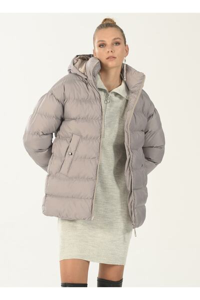 People By Fabrika Vizon Kadın Şişme Mont Puffw22-03