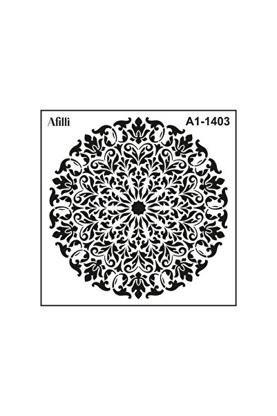 Filli Boya Afilli Stencıl A1-1403 Mandala-3
