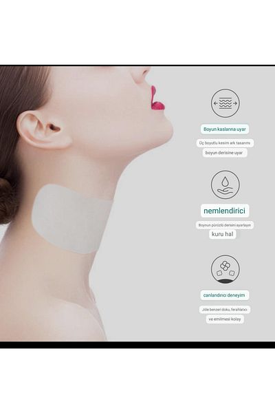 SECRET LİFT Organic Plant Extract Neck Mask for Neck 5 Pieces