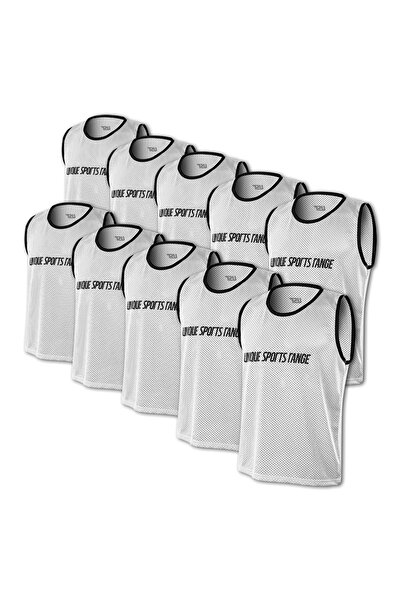 USR Antrenman Yeleği Fileli Beyaz Küçük Boy Bib 10'lu