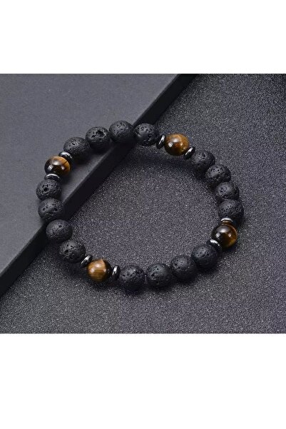 Kusakli الهيماتيت الحجر الطبيعي شقرا - سوار الطاقة عين النمر الحمم