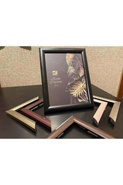BELLARTE Siyah Dekoratif Fotoğraf Çerçevesi - Düğün Fotoğraf Çerçevesi - Asılabilir Çerçeve